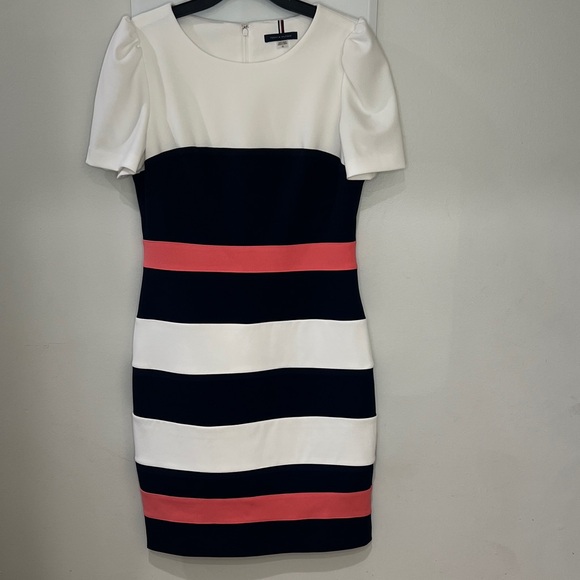 Tommy Hilfiger Dresses & Skirts - Tommy Hilfiger Colorblock Mini Dress - Black, White, Pink